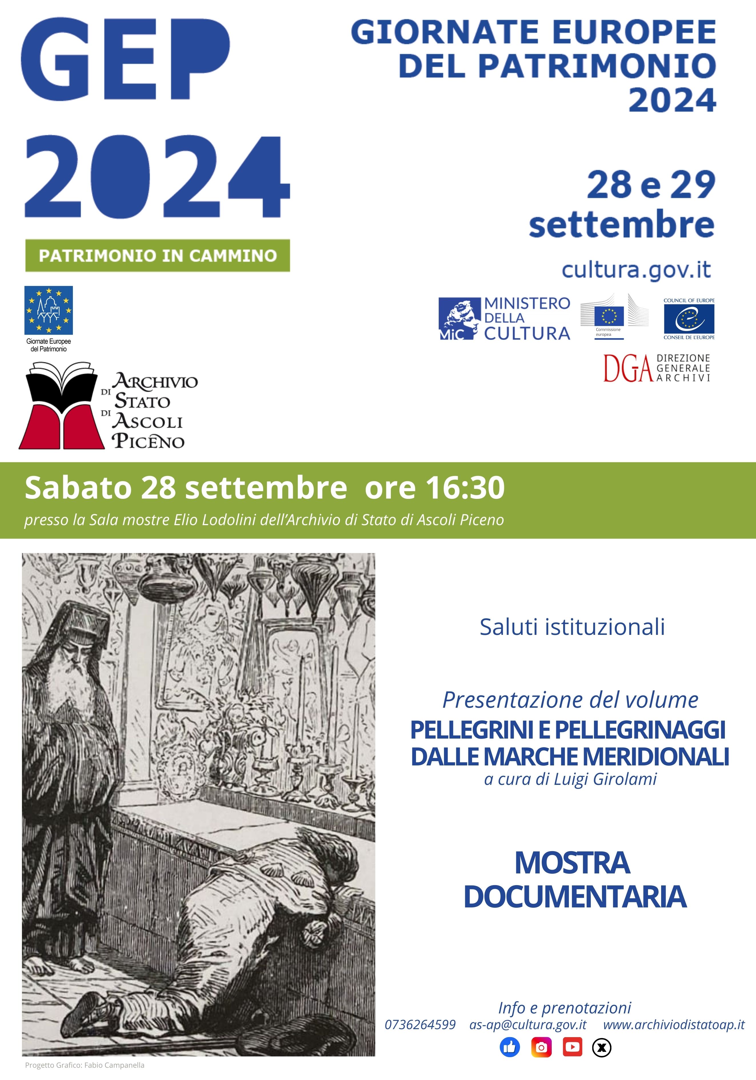 Presentazione volume “Pellegrini e pellegrinaggi dalle Marche meridionali” e Mostra documentaria